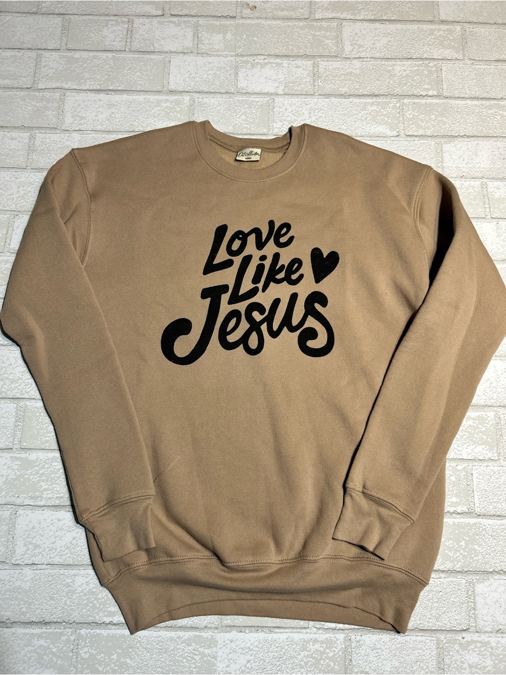 Love Like Jesus Crewneck Sweatshirt - Tan
